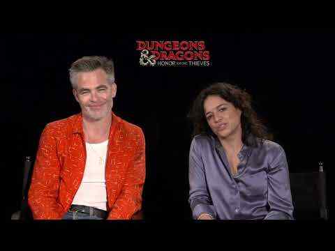 Dungeons & Dragons: Honor Among Thieves - Chris Pine & Michelle Rodriguez Interview